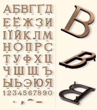 ФИО и Дата (Бронзовые буквы)