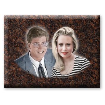 Имитация гравировки 141АГ, двойной портрет 141АГ