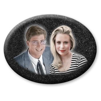 Имитация гравировки 143АГ, двойной портрет 143АГ