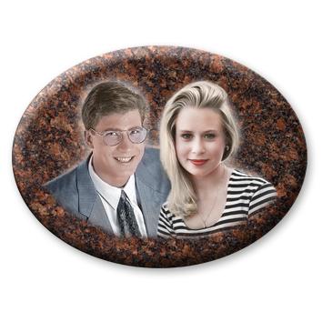 Имитация гравировки 144АГ, двойной портрет 144АГ