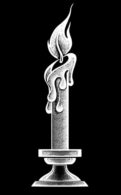 Свеча на памятник 65